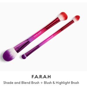🌸 F.A.R.A.H Shade and Blend Brush + Blush & Highlight Brush